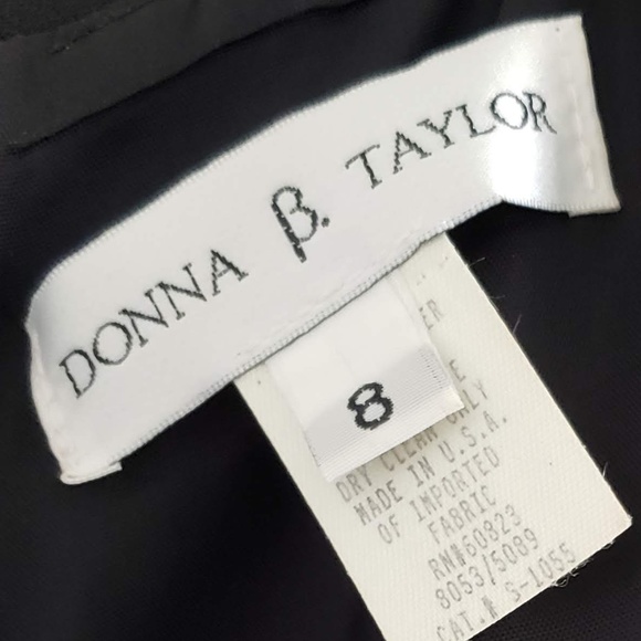 Donna B Taylor Clasic Black Cocktail Dress - Picture 7 of 7